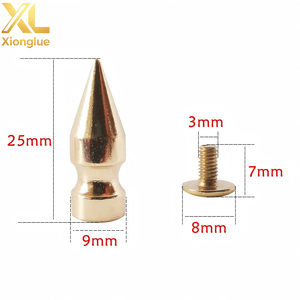 DIY Rivets décoratifs en cuivre pour accessoires de collier pour animaux de compagnie, matériel en cuir 7x10mm - Product Image 6