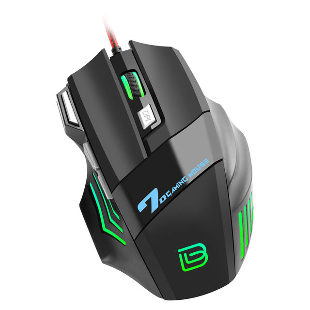 Bajeal G5 7D 3200 DPI Lightweight Wired Optical Gaming Mouse for PC Laptop Esports
