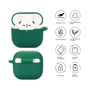 Cover per auricolari per <span class=keywords><strong>apple</strong></span> airpods 4 Cover Cover in Silicone morbido cuffie di protezione per auricolari senza fili guscio pelle portachiavi - Product Image 5