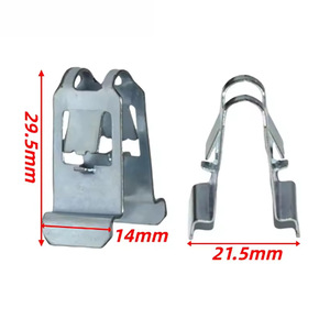 <b>Car</b> Door Handle Retainer Metal Clip 29.5mm X 14mm Zinc Plated Iron For Auto <b>Interior</b> Repair - Product Image 1