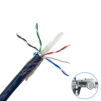 Câble LAN extérieur KICO Cat6 SFTP PVC 4P à paires torsadées, système de câblage de télécommunications 100M, certifié SGS/CE/RoHS, 8 conducteurs
