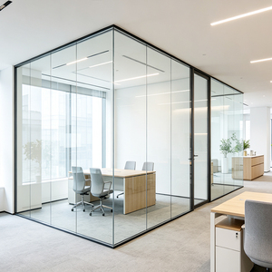 Mamparas <span class=keywords><strong>de</strong></span> Oficina, Mamparas <span class=keywords><strong>de</strong></span> <span class=keywords><strong>Vidrio</strong></span> sin Marco para Tiendas, Mamparas Interiores para Oficinas, Paredes Divisorias Acústicas, <span class=keywords><strong>Separadores</strong></span> <span class=keywords><strong>de</strong></span> Habitaciones - Product Image 1