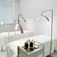 Lampe de studio FOSOTO pour cils, lampe lune pour extension de cils, lumière LED d'appoint pour technicien(ne) des cils, éclairage pour lit de pose de cils, maquillage et photographie
