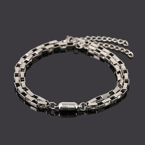 Acero inoxidable amistad 2 piezas pareja imán atraer pareja pulsera hombres mujeres encanto pulsera amante regalo - Product Image 1
