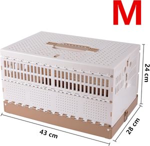 Gabbia da Viaggio Pieghevole in Plastica per Uccelli, Facile da Pulire, <span class=keywords><strong>Box</strong></span> per Addestramento e Rilascio Piccioni 43x28x24cm per 6-8 Piccioni, Marca YZ - Product Image 2