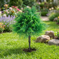 Arbre artificiel, fausse herbe, plante, haie, piquet de sol pour aménagement extérieur, jardin, cour, terrasse, hôtel, centre commercial, verdure