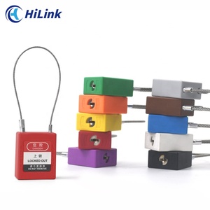 Candados de grillete de Cable de acero inoxidable recubierto de 1,5mm de seguridad LOTO OEM <span class=keywords><strong>candado</strong></span> DE SEGURIDAD DE Color personalizado candados de grillete de Cable Flexible - Product Image 3