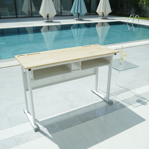 ชุดโต๊ะและ<span class=keywords><strong>เก้าอี้</strong></span>คู่เหล็กและไม้ <span class=keywords><strong>โต๊ะ</strong></span>และเก้าอี้สำหรับ<span class=keywords><strong>นักเรียน</strong></span>พร้อมแผง<span class=keywords><strong>ไม้</strong></span><span class=keywords><strong>ยางพารา</strong></span>คุณภาพสูง - Product Image 1