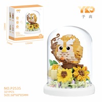 Set de Bloques de Construcción Micro de Loro Adorable, 298 Piezas, Mini Ladrillos de Diamante con Estuche de Exhibición, Juguete Creativo DIY para Escritorio y Regalo para Niños y Adultos