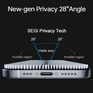 HUAHUO 3D Anti-espion Protecteur d'écran en verre trempé Couverture mobile de confidentialité <span class=keywords><strong>incassable</strong></span> pour <span class=keywords><strong>iPhone</strong></span> 12 <span class=keywords><strong>Plus</strong></span> Asus ROG 7 9H - Product Image 3