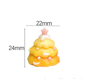 Accessoires DIY de la série Noël et Halloween : Breloques <span class=keywords><strong>en</strong></span> résine, miniatures de nourriture, <span class=keywords><strong>bonhomme</strong></span> de neige, homme <span class=keywords><strong>en</strong></span> <span class=keywords><strong>pain</strong></span> <span class=keywords><strong>d</strong></span>'épices, <span class=keywords><strong>d</strong></span>écorations festives - Vente chaude - Product Image 3