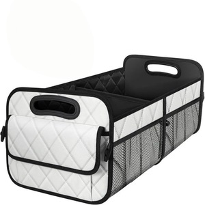 Boîte de rangement pour voiture 60L en tissu Oxford anti-compression avec poignée, organiseur de coffre pour utilisation automobile - Product Image 2