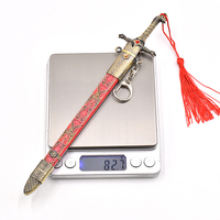 Épée miniature en alliage de zinc de haute qualité, entièrement métallique, jeu d'épée, Oathkeepers, 22 cm, mini katana avec fourreau éjectable