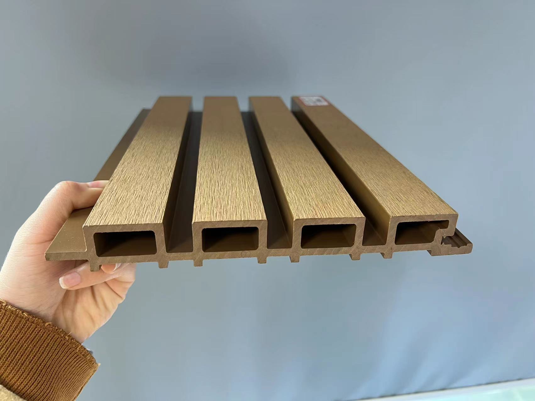 Wood Laminated Exterior WPC Wall Panel Decorative Wall Cladding Outdoor