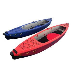 <span class=keywords><strong>Kayak</strong></span> gonflable à coque dure à deux sections avec sac en PVC pour la <span class=keywords><strong>pêche</strong></span> en lac <span class=keywords><strong>Kayak</strong></span> <span class=keywords><strong>de</strong></span> 4m <span class=keywords><strong>de</strong></span> long pour 2 personnes - Product Image 6