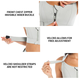 Haute qualité élasthanne couleur unie bretelles réglables loisirs soutien-gorge de <span class=keywords><strong>sport</strong></span> <span class=keywords><strong>fort</strong></span> pour les femmes en cours d'exécution entraînement et Fitness - Product Image 2
