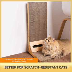 Fabricante atacado barato garra escalada corrugado gato <span class=keywords><strong>scratcher</strong></span> board - Product Image 4