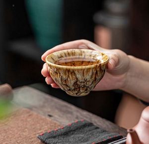 Japanese Style Ceramic Kiln <b>Baked</b> Master Cup Pottery Chinese Kung Fu Tea <b>Set</b> Kiln Five Famous Tea Cup Hand <b>Gift</b> - Product Image 6