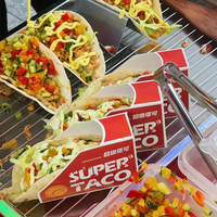 Boîte à tacos en papier biodégradable, écologique, recyclable et jetable avec logo personnalisé pour la restauration à emporter au Mexique