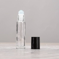 Rouleau applicateur en verre premium pour flacon, lot de 5 ml et 10 ml, avec diffuseur à bâtonnets pour échantillon d'huile essentielle ou de parfum