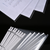 AFFISURE – feuille de protection à 3 trous, plastique transparent, feuille A4 pour classeur à 3 anneaux