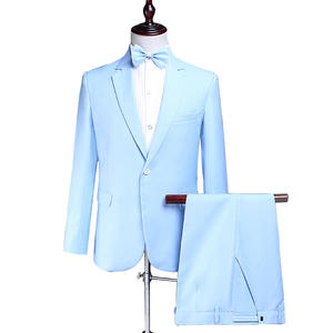 Setelan jas bisnis pria, jaket celana untuk pria, setelan Slim Fit <span class=keywords><strong>2</strong></span> potong, Solid, <span class=keywords><strong>2</strong></span> kancing, Blazer pernikahan, Prom, tuksedo - Product Image 5
