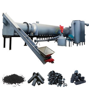 Noce nocciola automatico carbone macchina per la produzione di lolla di riso Biochar forno di carbonizzazione nuovo utilizzato per impianti di produzione - Product Image 5