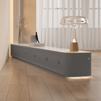 Venta Directa de Fábrica: Mueble de TV Extendido de Lujo Nórdico con Mesa de Centro, Estilo Italiano, de Piedra Natural, para Suelo