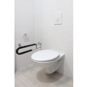 Padded Folding Toilet <b>Grab</b> <b>Bar</b> 58 cm (x1 unit), PEPE P30027 WC Support <b>Bar</b> - Product Image 2