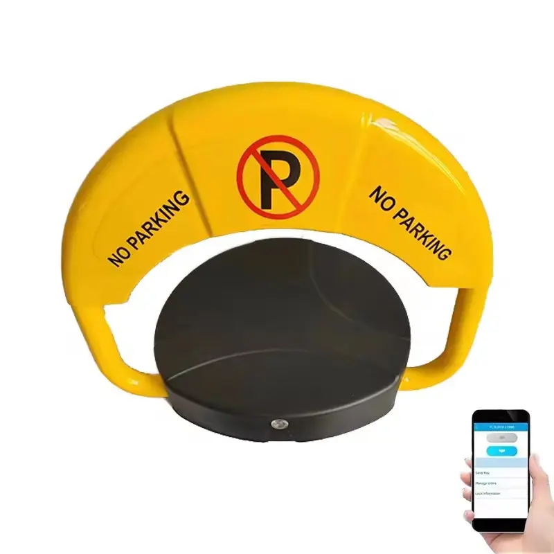Chiavistello Standard per parcheggio per auto pesanti Eu con telecomando dell'app intelligente e blocco del parcheggio con controllo dei denti blu