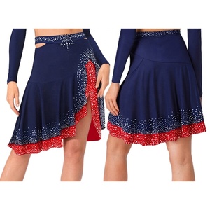 Jupe de danse Jazz et latine pour femmes, jupe à volants pour spectacles de danse, spectacles sur scène, compétitions de danse, événements, danse latine pour l'entraînement - Product Image 2