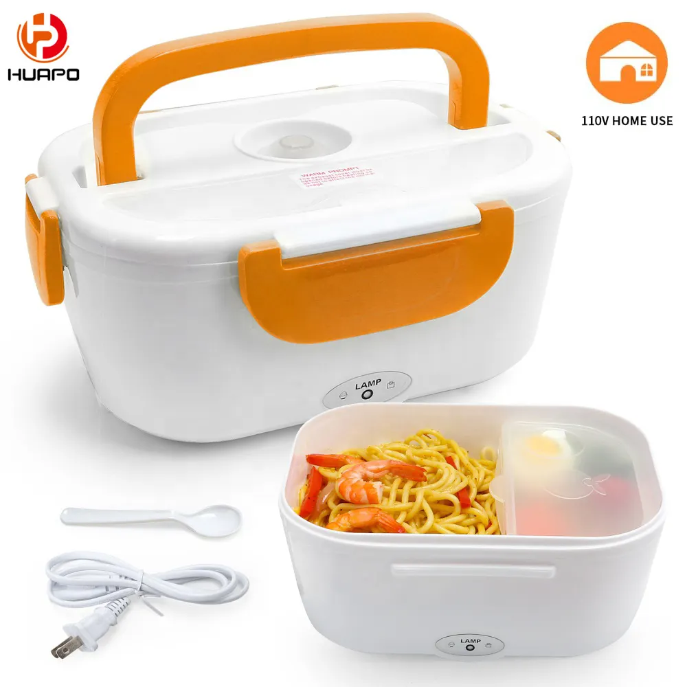 Multifunction portable heated electric lunch box 2 in 1 electri tiffin box lunch heated