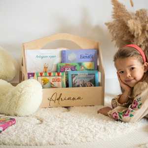 ชั้นวางหนังสือเด็กมอนเตสซอรี่สีไม้เข้ม ชุดเฟอร์นิเจอร์ทันสมัยสำหรับห้องนอน ห้องครัว และห้องเด็กเล็ก - Product Image 3