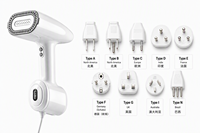 Défroisseur Vapeur Électrique Portable Mini pour Vêtements, Fer à Repasser à Main avec Aspiration par Adsorption, Lisseur de Tissus, Idéal Voyage, Anti-Plis