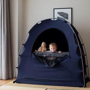 Foldable Portable Mosquito <b>Net</b> Blackout Canopy Crib Cover Crib Tent for Baby <b>Bed</b> - Product Image 2