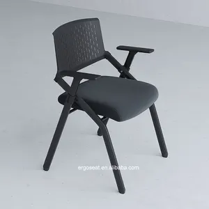 Foshan Office Factory Training Silla de oficina plegable Silla de tareas para reuniones con Wordpad para conferencias de estudio