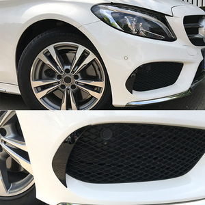 Mercedes-Benz C-Class W205 Front Bumper Canard Trim ABS Decorative Sticker 2015-2018 - Product Image 5