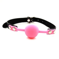 Balle de bouche en silicone souple pour jeux adultes, jouet BDSM, prix de gros usine ISO BSCI