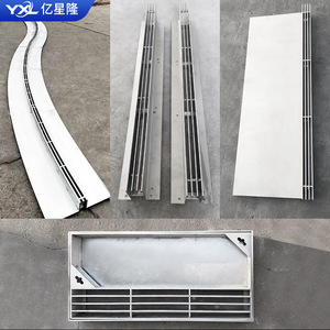 304 Stainless Steel Linear Drainage Ditch U-Shaped Slotted Cover for Outdoor Sewer Drainage and Water Tank Covers - Product Image 5