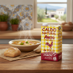 Qualité Garantie Fabriqué En Espagne Chaud Biologique 6X1L Soupe Fraîche Naturelle Bouillon De Jambon De Poulet Pour L'exportation - Product Image 3