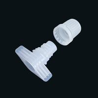 Bouchon à vis en plastique PE de 9,6 mm avec bec verseur, anti-fuite et inviolable, pour sachets de sauce tomate, salades et contenants de nourriture liquide