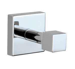 Modern <b>Chrome</b> Zinc Alloy Wall-Mounted Bathroom Hardware Set Robe <b>Hook</b> - Product Image 4