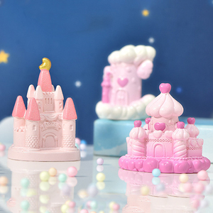 Miniatures de château en résine romantiques pour décorations de paysage, petites maisons de conte de fées, ornements de villa, accessoires de bricolage - Product Image 5