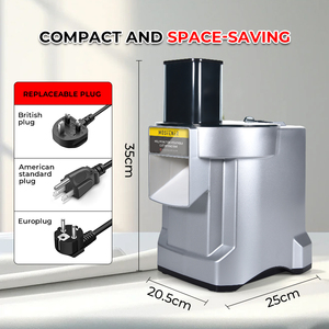 Moseener 3In1 Kitchen Accessories Electric <strong>Vegetable</strong> Cutter <strong>Vegetable</strong> <strong>Chopper</strong> for Potato Chips Ginger Onion Fruit Slicer Machine - Product Image 2