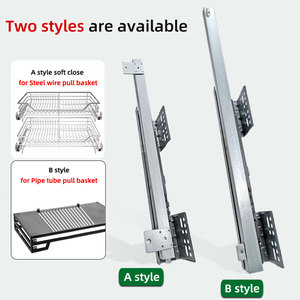 Fga BSDz-001 Mềm Đóng Cửa Đầy Đủ Mở Rộng Tự Động Đóng Cửa Ngăn Kéo <span class=keywords><strong>Slide</strong></span> Cho Văn Phòng Xây Dựng Bên Kéo Dây Giỏ Trượt Cho Đường Ống - Product Image 3