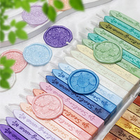 Nouveau produit cire lettre motif bande de cire à cacheter 36 couleurs rétro sceau cire timbre bougie bâton
