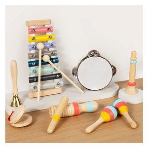 Instruments de musique en bois pour bébé Instrument à percussion <span class=keywords><strong>Jouet</strong></span> éducatif précoce <span class=keywords><strong>Montessori</strong></span> Jouets sensoriels musicaux pour les tout-petits - Product Image 1