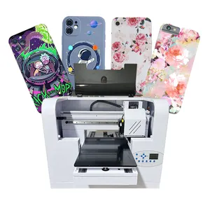 A3 A4 Multifunctional LED UV Flatbed Printer C+W+Varnish Phone Case Glass Cylinder Bottle Multi-layer Small Digital UV Printer