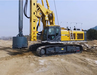 Machine de forage rotative XR240E avec structure de mât stable pour les emplacements de forage de fondations en géologie complexe
