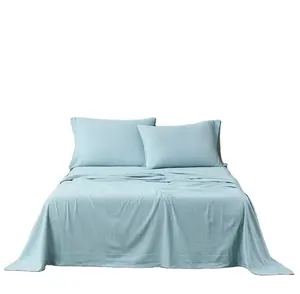 Draps de lin en fil de lin, literie 100% pur, taille queen, approvisionnement d'usine, livraison gratuite